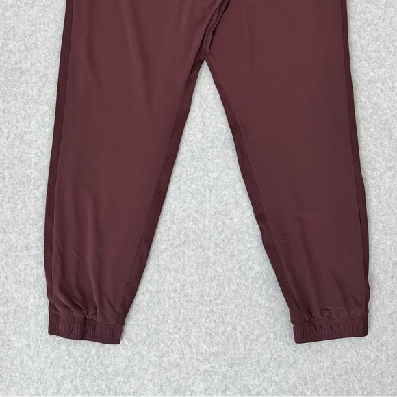 Athleta Brooklyn Lined Joggers Pants Womens Size 14 Maroon Red Athleisure Comfy - Picture 8 of 16